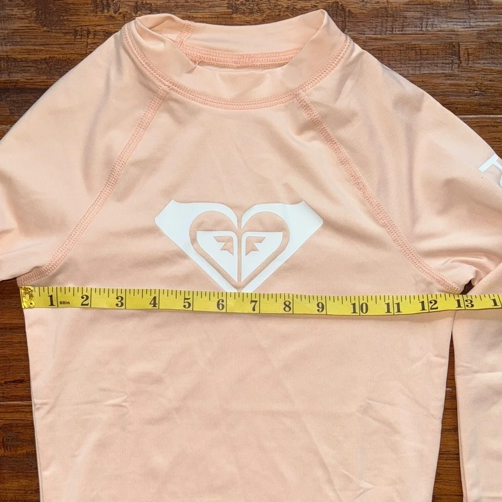 Roxy GIRLS HEATER LS LYCRA RASHIE Swim Rash Guard, size 10